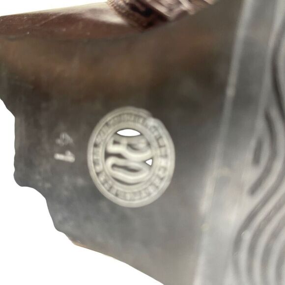 Arnold Churgin Womens Double Buckle Leather Side Zip Riding Boots Brown Size 41 - Picture 10 of 10